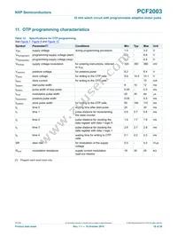 PCF2003DUS/DAAZ Datasheet Page 18