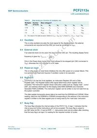 PCF2113AU/10/F4 Datasheet Page 11