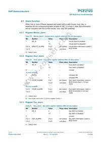 PCF2123BS/1 Datasheet Page 17