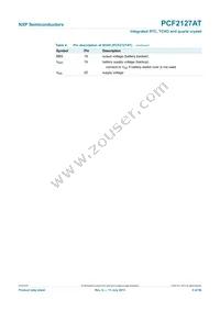 PCF2127AT/1 Datasheet Page 5