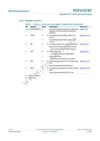 PCF2127AT/1 Datasheet Page 12