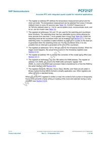 PCF2127AT/2Y Datasheet Page 7