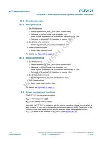 PCF2127AT/2Y Datasheet Page 17