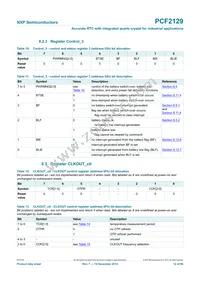 PCF2129AT/1 Datasheet Page 12