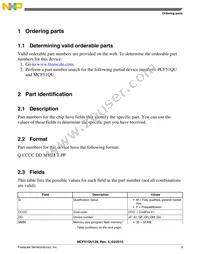 PCF51QU64VLF Datasheet Page 3