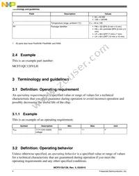 PCF51QU64VLF Datasheet Page 4