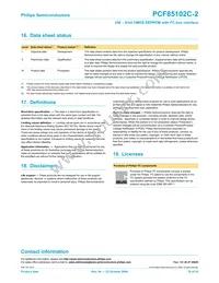 PCF85102C-2P/03 Datasheet Page 19