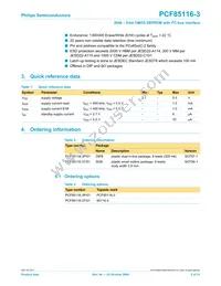 PCF85116-3P/01 Datasheet Page 2