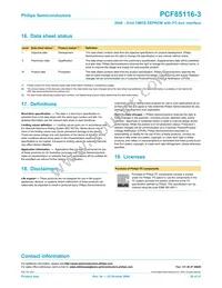 PCF85116-3P/01 Datasheet Page 20