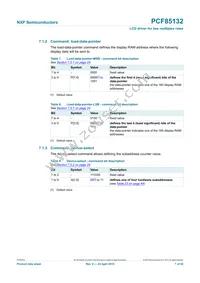 PCF85132U/2DA/1 Datasheet Page 7