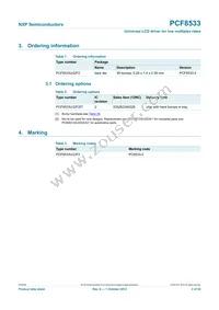 PCF8533U/2/F2 Datasheet Page 2