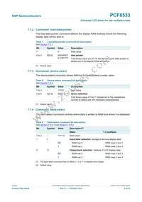 PCF8533U/2/F2 Datasheet Page 6