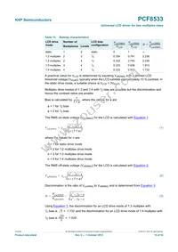 PCF8533U/2/F2 Datasheet Page 10