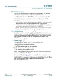 PCF8533U/2/F2 Datasheet Page 18