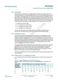 PCF8533U/2/F2 Datasheet Page 21