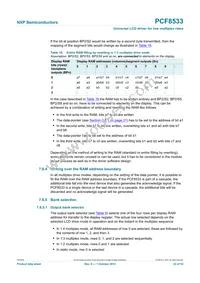 PCF8533U/2/F2 Datasheet Page 22