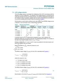 PCF8534AHL/1 Datasheet Page 9