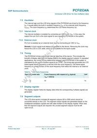 PCF8534AHL/1 Datasheet Page 17