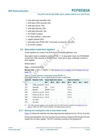 PCF85363ATT1/AJ Datasheet Page 17