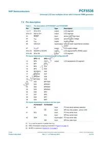 PCF8536AT/1 Datasheet Page 6