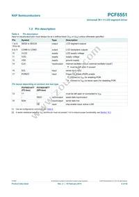 PCF8551BTT/AJ Datasheet Page 6