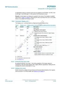 PCF8551BTT/AJ Datasheet Page 9
