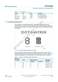 PCF8562TT/S400/2 Datasheet Page 5
