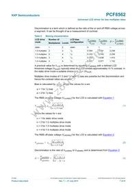 PCF8562TT/S400/2 Datasheet Page 7