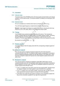 PCF8562TT/S400/2 Datasheet Page 15