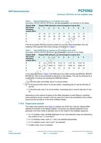 PCF8562TT/S400/2 Datasheet Page 19