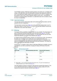 PCF8562TT/S400/2 Datasheet Page 20