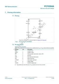 PCF8564AU/5GC/1 Datasheet Page 4