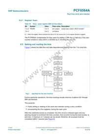 PCF8564AU/5GC/1 Datasheet Page 12