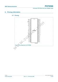 PCF8566T/S480/1 Datasheet Page 4