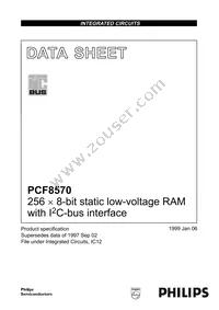 PCF8570T/F5 Datasheet Cover