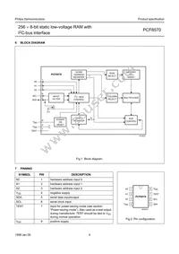PCF8570T/F5 Datasheet Page 4