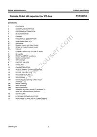 PCF8575CTS/1 Datasheet Page 2