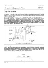 PCF8575TS/1 Datasheet Page 8