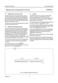 PCF8575TS/1 Datasheet Page 11