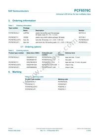 PCF8576CHL/1 Datasheet Page 2