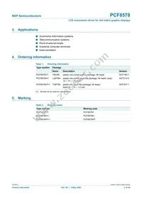 PCF8578T/1 Datasheet Page 2