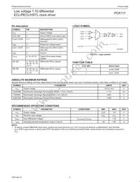 PCK111BD Datasheet Page 3