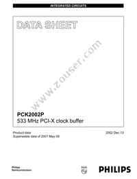 PCK2002PD Datasheet Cover