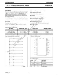 PCK3807APW Datasheet Page 2