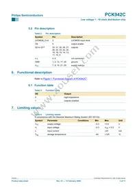 PCK942CBD Datasheet Page 3