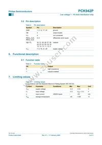 PCK942PBD Datasheet Page 3