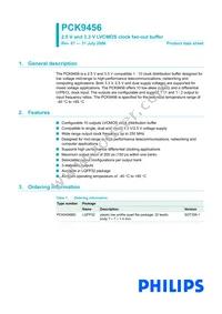 PCK9456BD Datasheet Cover