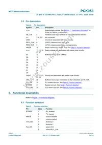 PCK953BD Datasheet Page 3