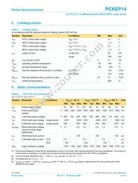 PCKEP14PW Datasheet Page 5