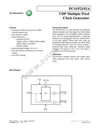 PCS1P2192AG-08SR Datasheet Cover